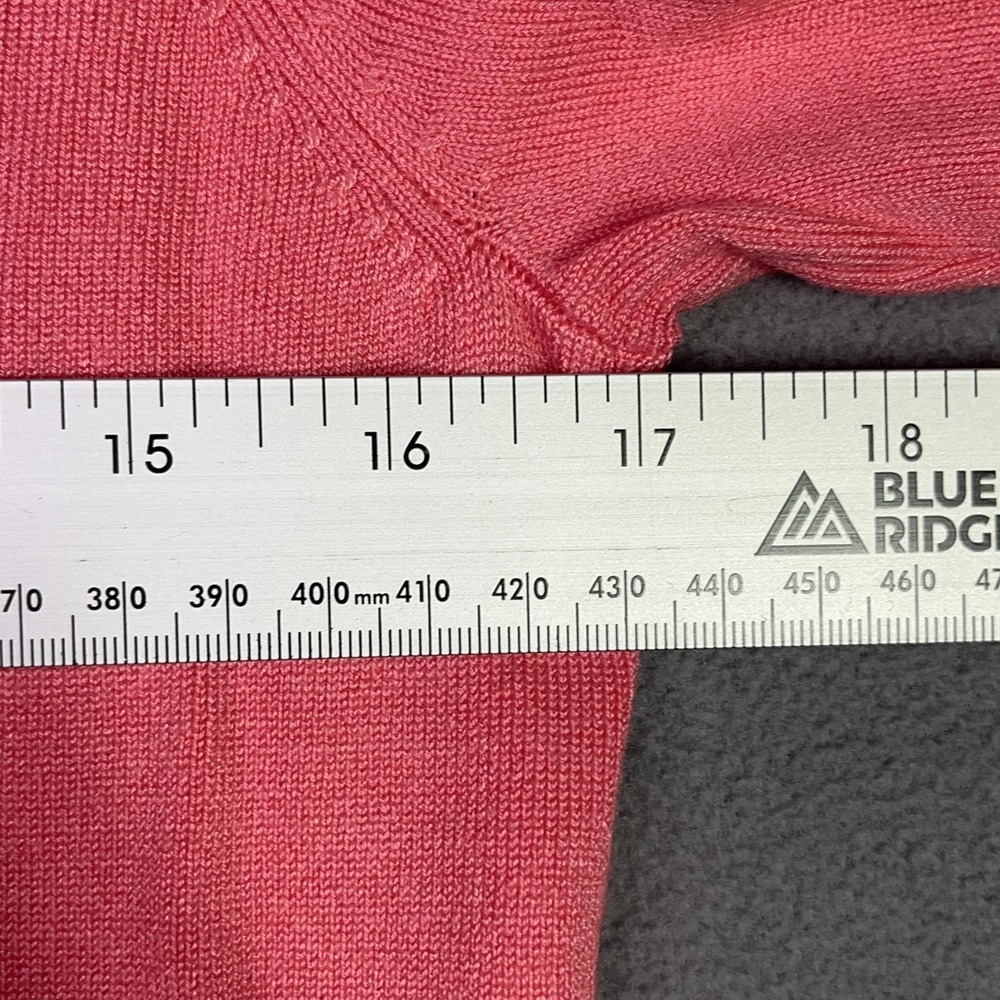 Charter Club Cardigan Preppy Coquette Soft Girl Coral Pink Crewneck Petite Small - Picture 6 of 7